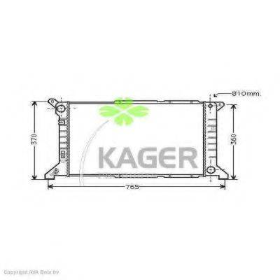 KAGER 310344 Радіатор, охолодження двигуна