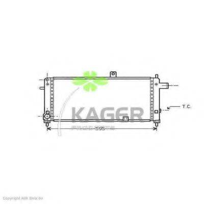 KAGER 310745 Радіатор, охолодження двигуна