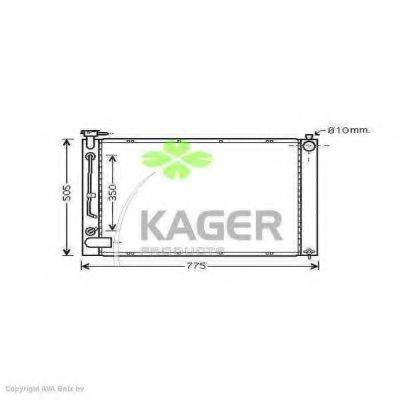 KAGER 312583 Радіатор, охолодження двигуна