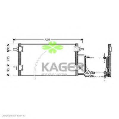 KAGER 945008 Конденсатор, кондиціонер