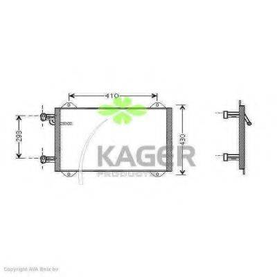 KAGER 945012 Конденсатор, кондиціонер