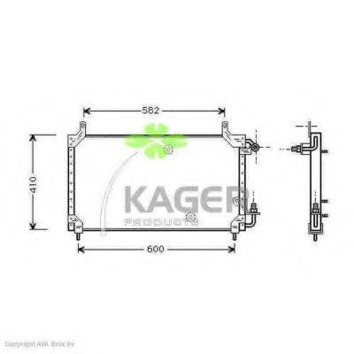 KAGER 945096 Конденсатор, кондиціонер