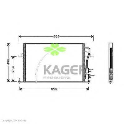 KAGER 945110 Конденсатор, кондиціонер