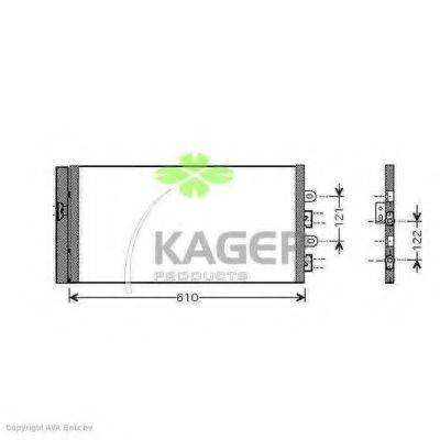 KAGER 945159 Конденсатор, кондиціонер