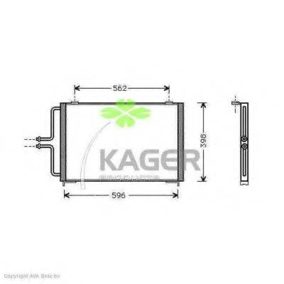 KAGER 945319 Конденсатор, кондиціонер