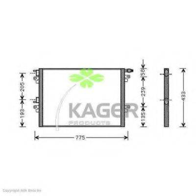 KAGER 945326 Конденсатор, кондиціонер