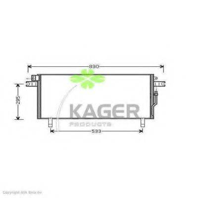 KAGER 946187 Конденсатор, кондиціонер