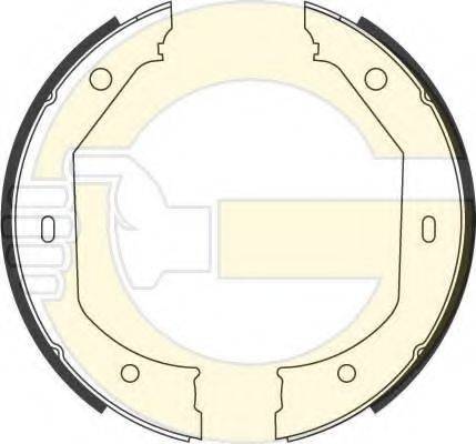 GIRLING 5186569 Комплект гальмівних колодок, стоянкова гальмівна система