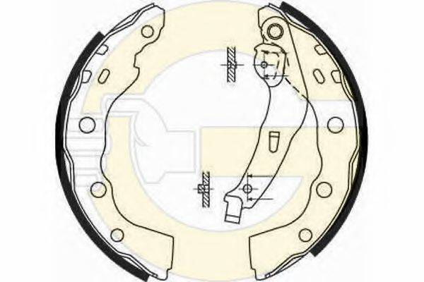 GIRLING 5186654 Комплект гальмівних колодок