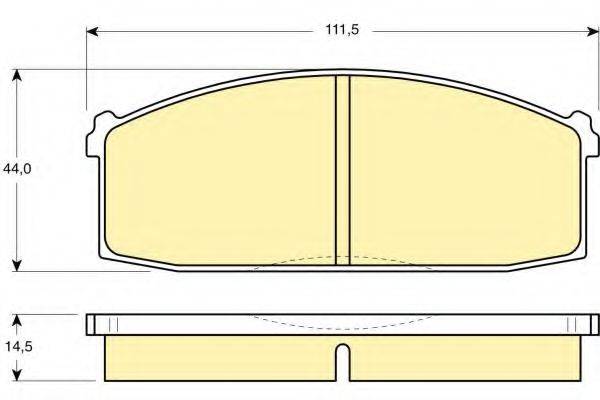 GIRLING 6101979 Комплект гальмівних колодок, дискове гальмо