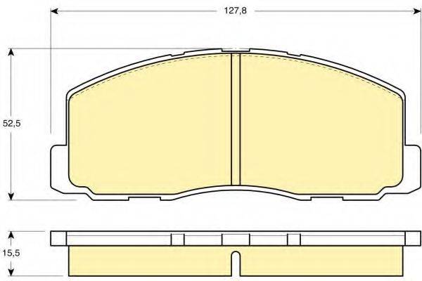 GIRLING 6103559 Комплект гальмівних колодок, дискове гальмо