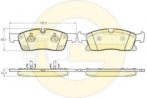 GIRLING 6119462 Комплект гальмівних колодок, дискове гальмо