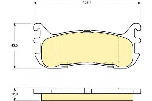 GIRLING 6133199 Комплект гальмівних колодок, дискове гальмо