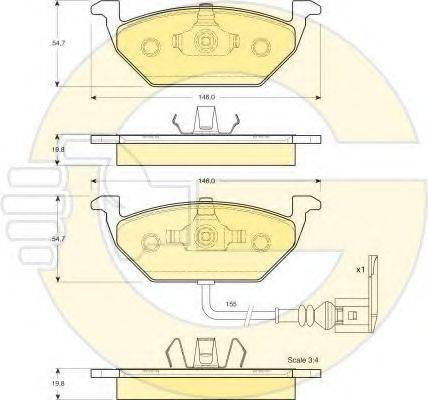 GIRLING 6410785 Комплект гальм, дисковий гальмівний механізм