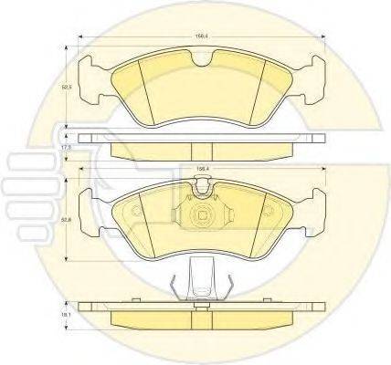 GIRLING 6411112 Комплект гальм, дисковий гальмівний механізм