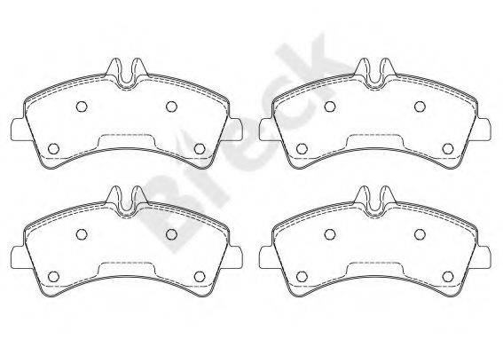 BRECK 292170070300 Комплект гальмівних колодок, дискове гальмо
