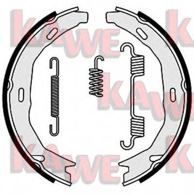 KAWE 09660 Комплект гальмівних колодок, стоянкова гальмівна система
