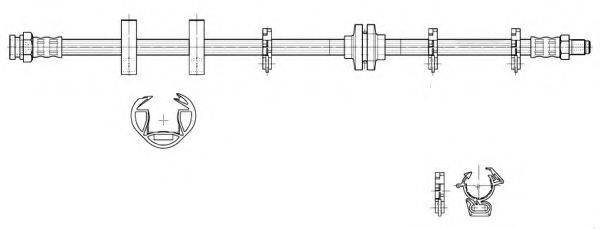 KAWE 516984 Гальмівний шланг