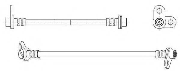 KAWE 512784 Гальмівний шланг