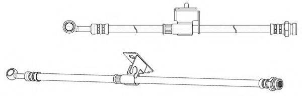 KAWE 512840 Гальмівний шланг