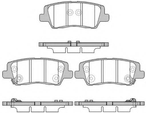 KAWE 156405 Комплект гальмівних колодок, дискове гальмо