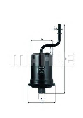 MAHLE ORIGINAL KL245 Паливний фільтр