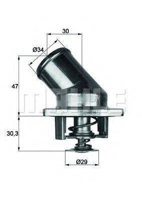 MAHLE ORIGINAL TI387 Термостат, охолоджуюча рідина