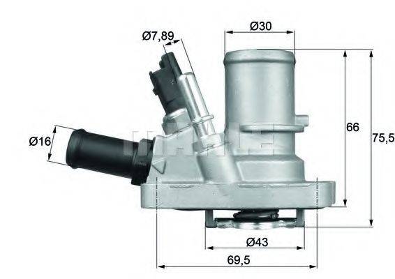 MAHLE ORIGINAL TI14488 Термостат, охолоджуюча рідина