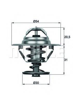 MAHLE ORIGINAL TX1066D Термостат, охолоджуюча рідина