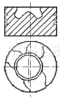 MAHLE ORIGINAL E13510 Поршень