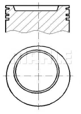 MAHLE ORIGINAL E14320 Поршень