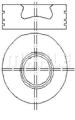 MAHLE ORIGINAL E01050 Поршень