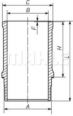 MAHLE ORIGINAL 039WN06 Гільза циліндра