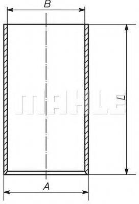 MAHLE ORIGINAL 007WV09 Гільза циліндра