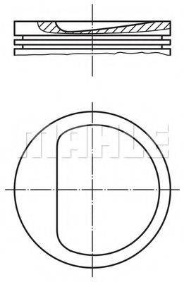 MAHLE ORIGINAL 0094600 Поршень