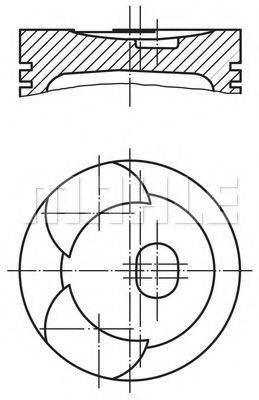 MAHLE ORIGINAL 0024401 Поршень