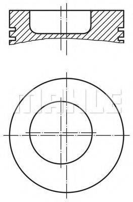 MAHLE ORIGINAL 0036700 Поршень