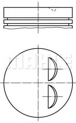 MAHLE ORIGINAL 0119600 Поршень