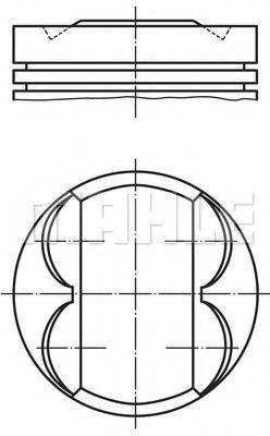 MAHLE ORIGINAL 0120600 Поршень