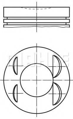 MAHLE ORIGINAL 5038700 Поршень