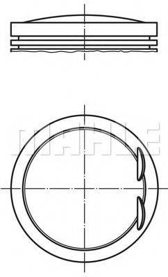 MAHLE ORIGINAL 0010700 Поршень