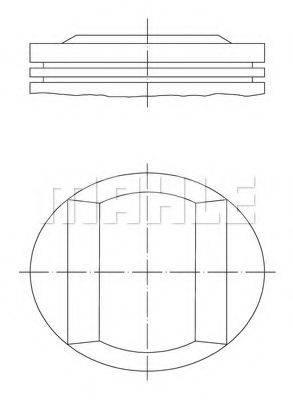 MAHLE ORIGINAL 0052100 Поршень