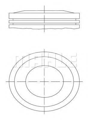 MAHLE ORIGINAL 0393400 Поршень