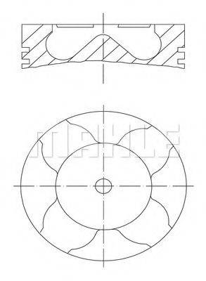 MAHLE ORIGINAL 0121100 Поршень