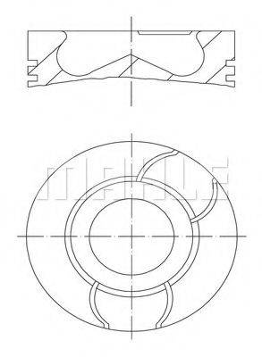 MAHLE ORIGINAL 0387600 Поршень