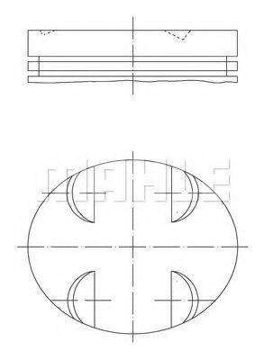 MAHLE ORIGINAL 0052401 Поршень