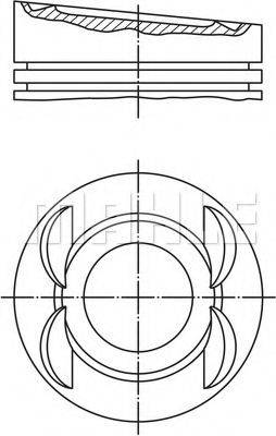 MAHLE ORIGINAL 0280300 Поршень