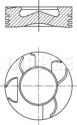 MAHLE ORIGINAL 0031500 Поршень