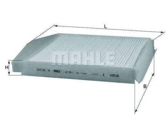 MAHLE ORIGINAL LA541 Фільтр, повітря у внутрішньому просторі