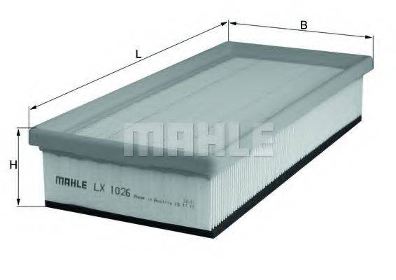 MAHLE ORIGINAL LX1026 Повітряний фільтр